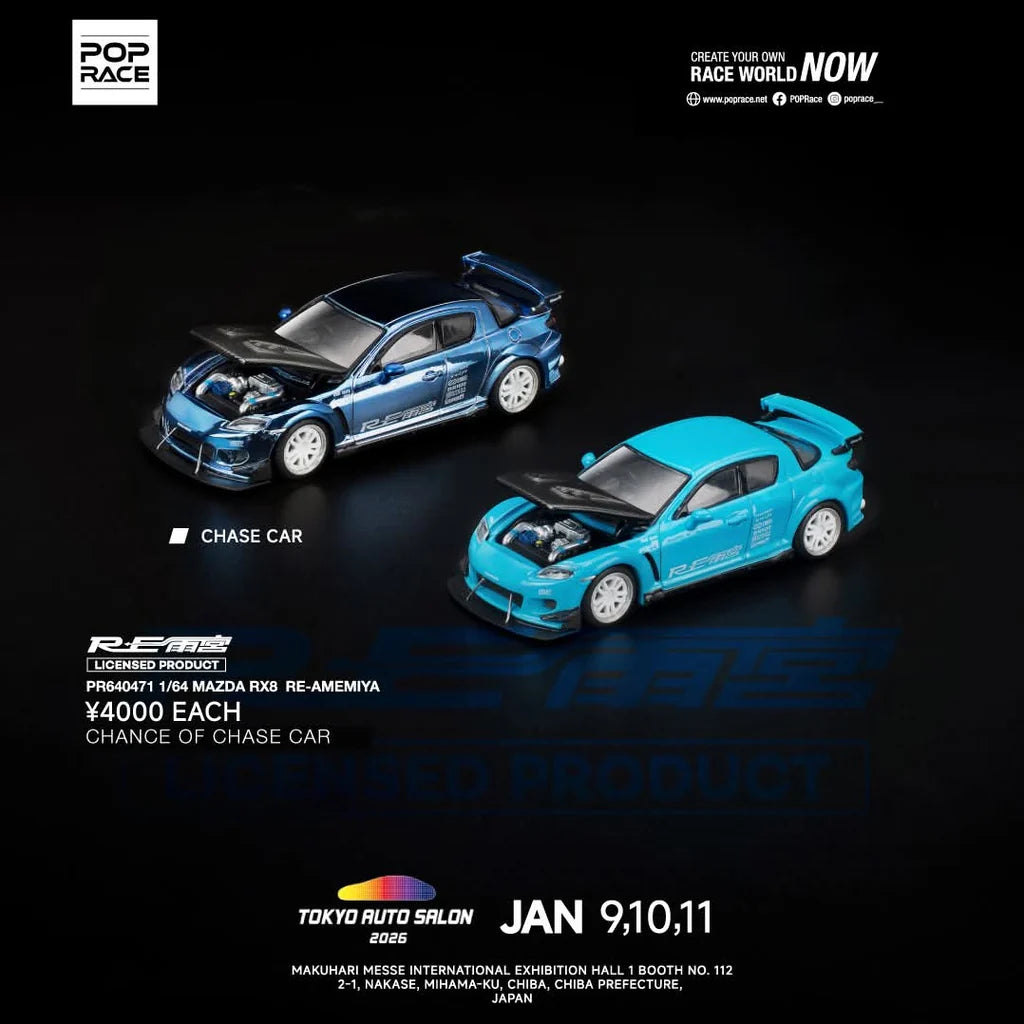 POPRACE 1/64-Mazda RX-8 RE-Amemiya TASHK 2026 PR640471