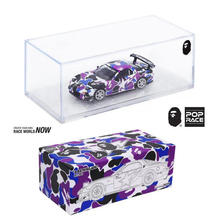 (Limit 1 per client) POPRACE 1/64 -Mazda Rx-7 FD3S Re-Amemiya BAPE STORE Hong Kong 20th Anniversary Special Edition PR640493