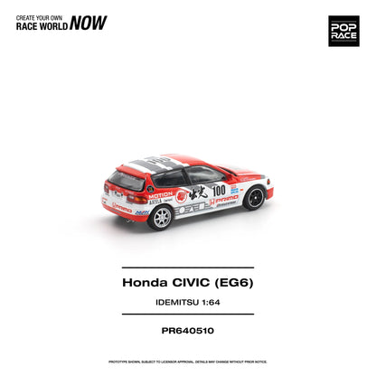 (PRE-ORDER 2026) POPRACE 1:64 Honda Civic EG6 Idemitsu Motion Infinite PR640510