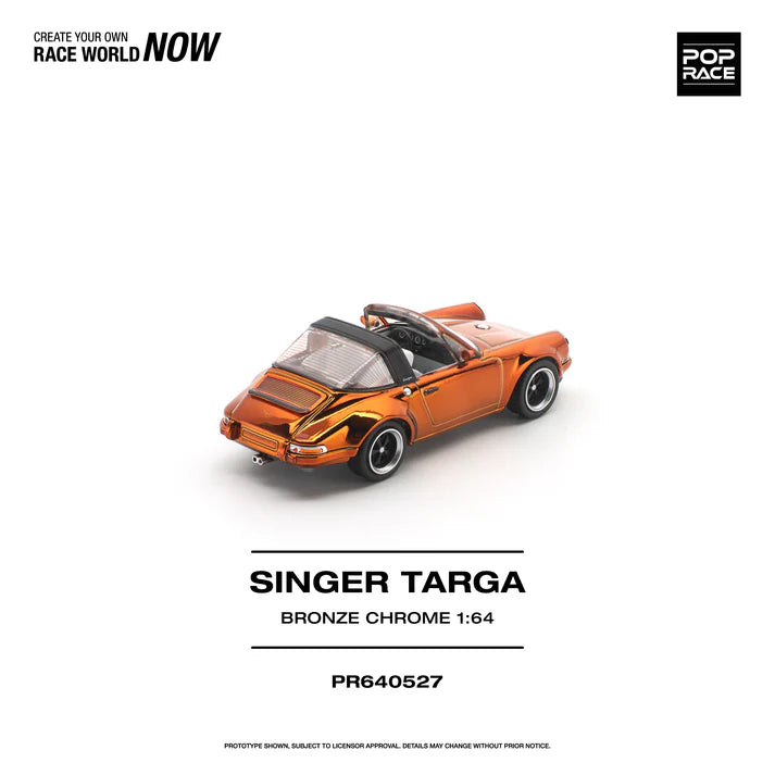 (PRE-ORDER 2026) POPRACE 1:64 Singer Targa bronze chrome PR640527