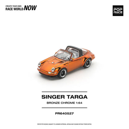(PRE-ORDER 2026) POPRACE 1:64 Singer Targa bronze chrome PR640527