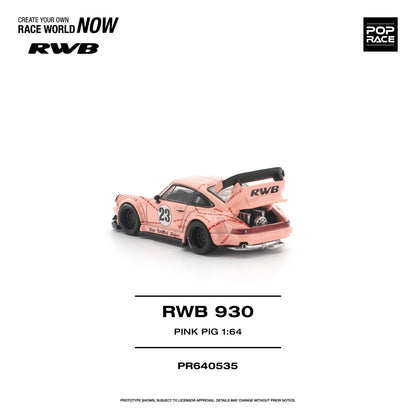 (PRE-ORDER 2026) POP RACE 1:64 RWB 930 “Pink Pig” PR640535