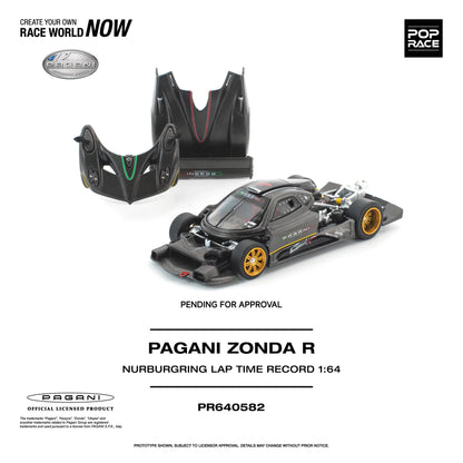 (PRE-ORDER 2026) POP RACE 1:64 Pagani Zonda R record du tour au Nürburgring PR640582