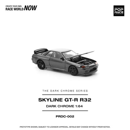 (PRE-ORDER 2025) Nissan R32 GT-R - &quot;Dark Chrome&quot; -  PRDC002
