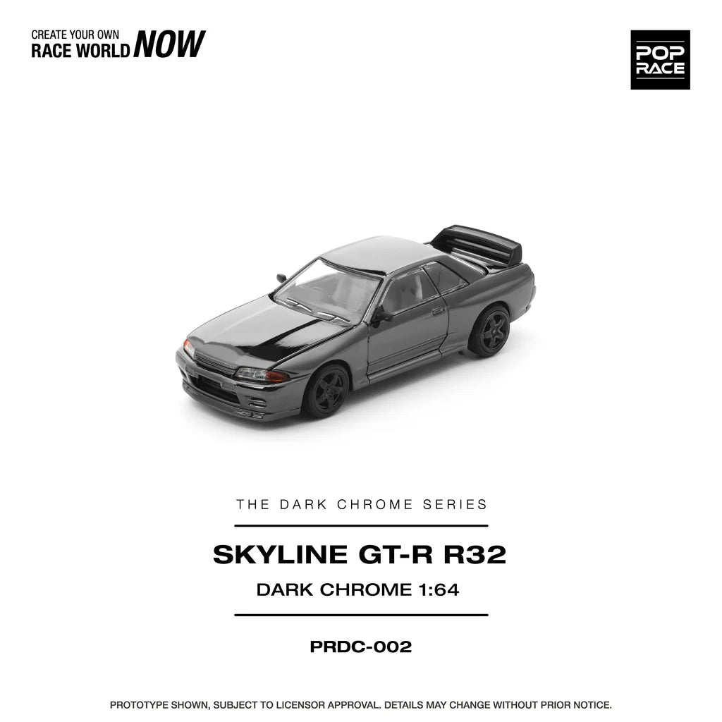 (PRE-ORDER 2025) Nissan R32 GT-R - "Dark Chrome" -  PRDC002