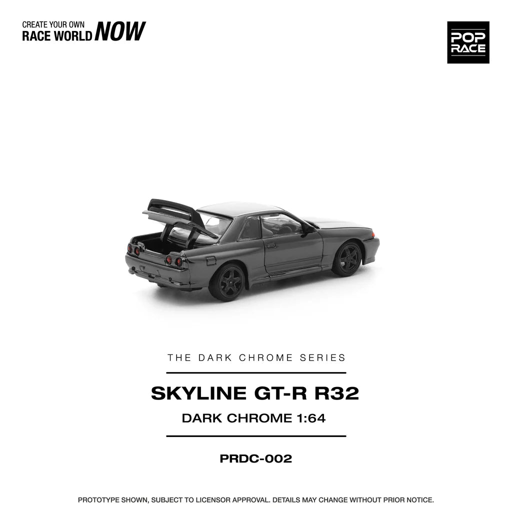 (PRE-ORDER 2025) Nissan R32 GT-R - &quot;Dark Chrome&quot; -  PRDC002