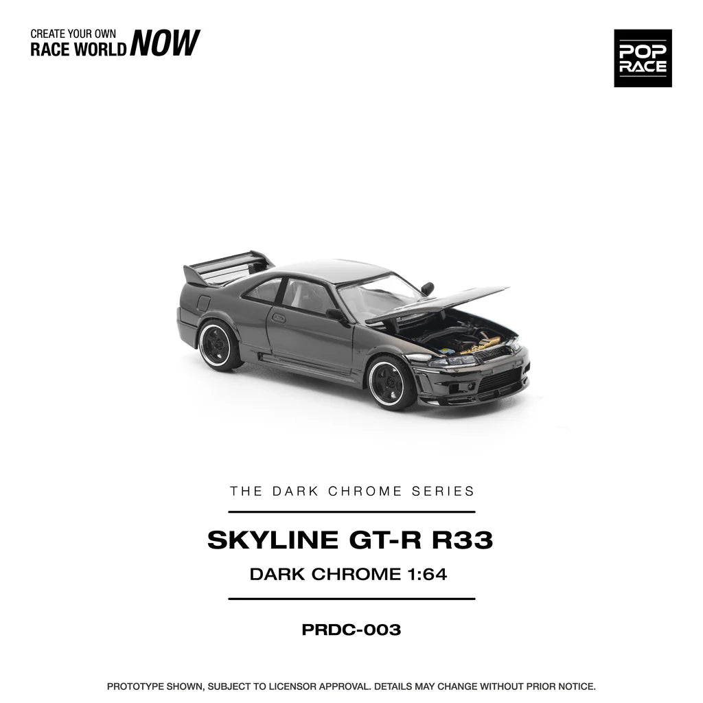 (PRE-ORDER 2025)  Nissan R33 GT-R - &quot;Dark Chrome&quot; - PRDC003