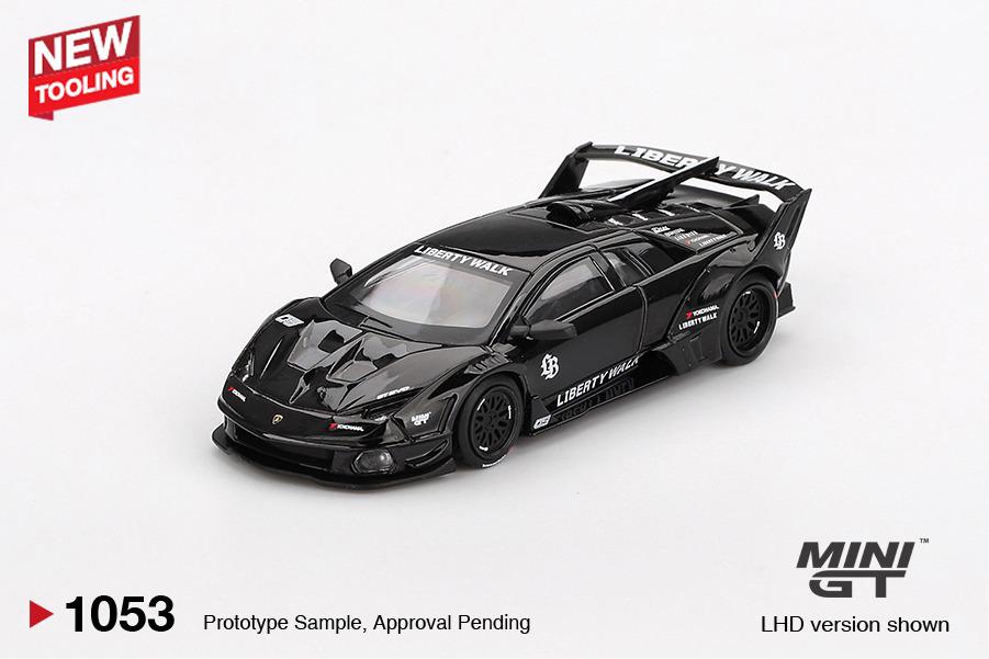 MINI GT- Lamborghini LB-Silhouette WORKS MURCIELAGO GT Evo Black (MGT01053-BL)