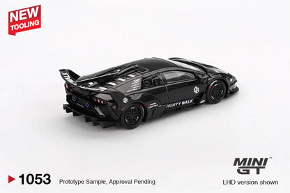 MINI GT- Lamborghini LB-Silhouette WORKS MURCIELAGO GT Evo Black (MGT01053-BL)