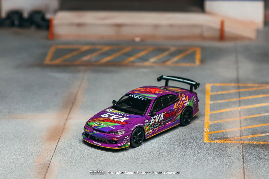 (PRE-ORDER 2026/2027) Tarmac Works 1:64 EVA RT TEST TYPE-01 Nissan Silvia S15 – Global64 – Limited Edition – T64G-023-EVA01-B