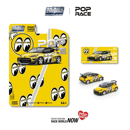 (PRE-ORDER 2026) POPRACE 1:64 PANDEM Yaris Mooneyes Enigma Exclusive Edition PRE017