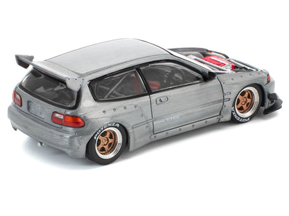 POPRACE 1/64, PANDEM CIVIC EG6 RAW METAL (enigma exclusive edition) PRE018