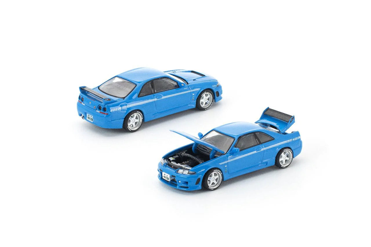 (PRE-ORDER 2026) POPRACE 1:64 Skyline GT-R R33 NISMO 400R Championship Blue Enigma Exclusive PRE019