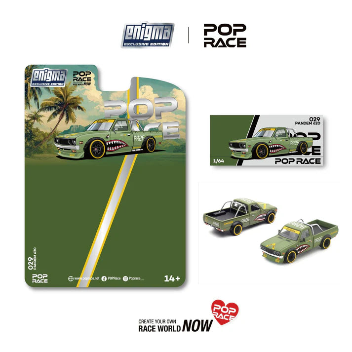 (PRE-ORDER 2026) POPRACE 1:64 PANDEM 620 vert Fighter – Édition exclusive Enigma PRE029