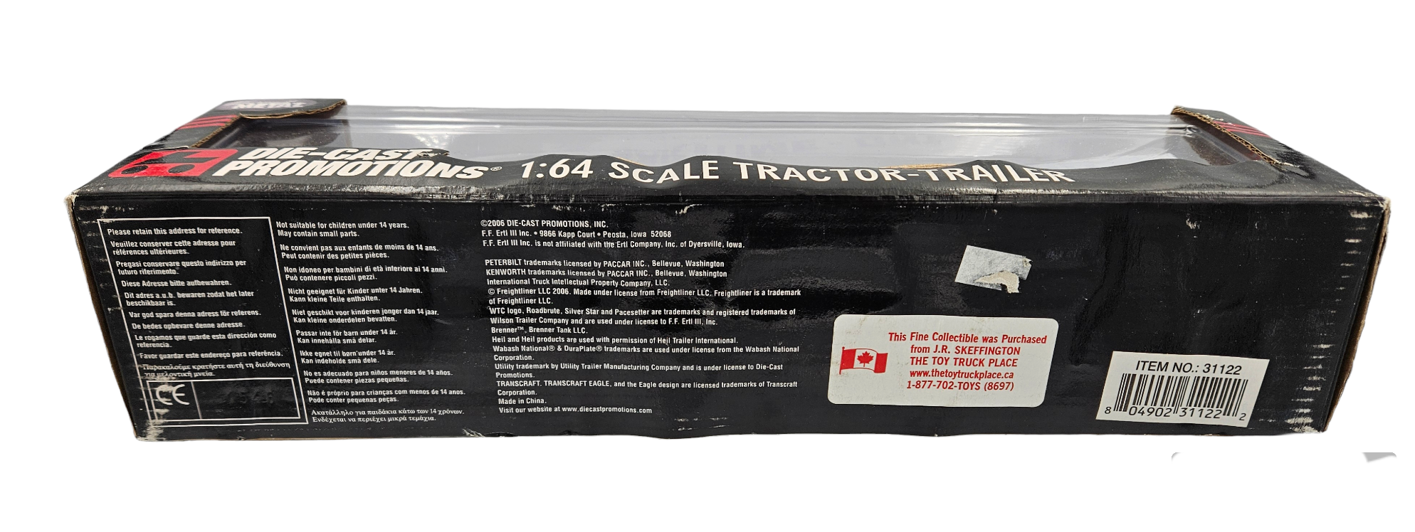 FREIGHTLINER CASCADIA &amp; 53 FT.DRY VAN “MARITIME ONTARIO” 1/64