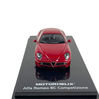 Motorhelix 1:64 Alfa Romeo 8C Competizione 2008 Rosso Alfa (M6905)