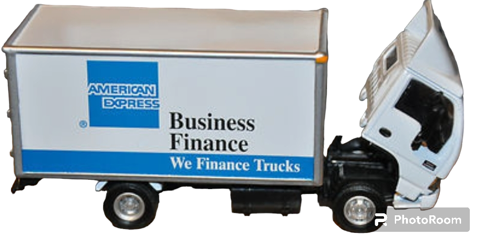 AMERICAN EXPRESS GMC W 4500 DELIVERY TRUCK 1:50 SCALE TILT CAB F.F. in 1/50 scale