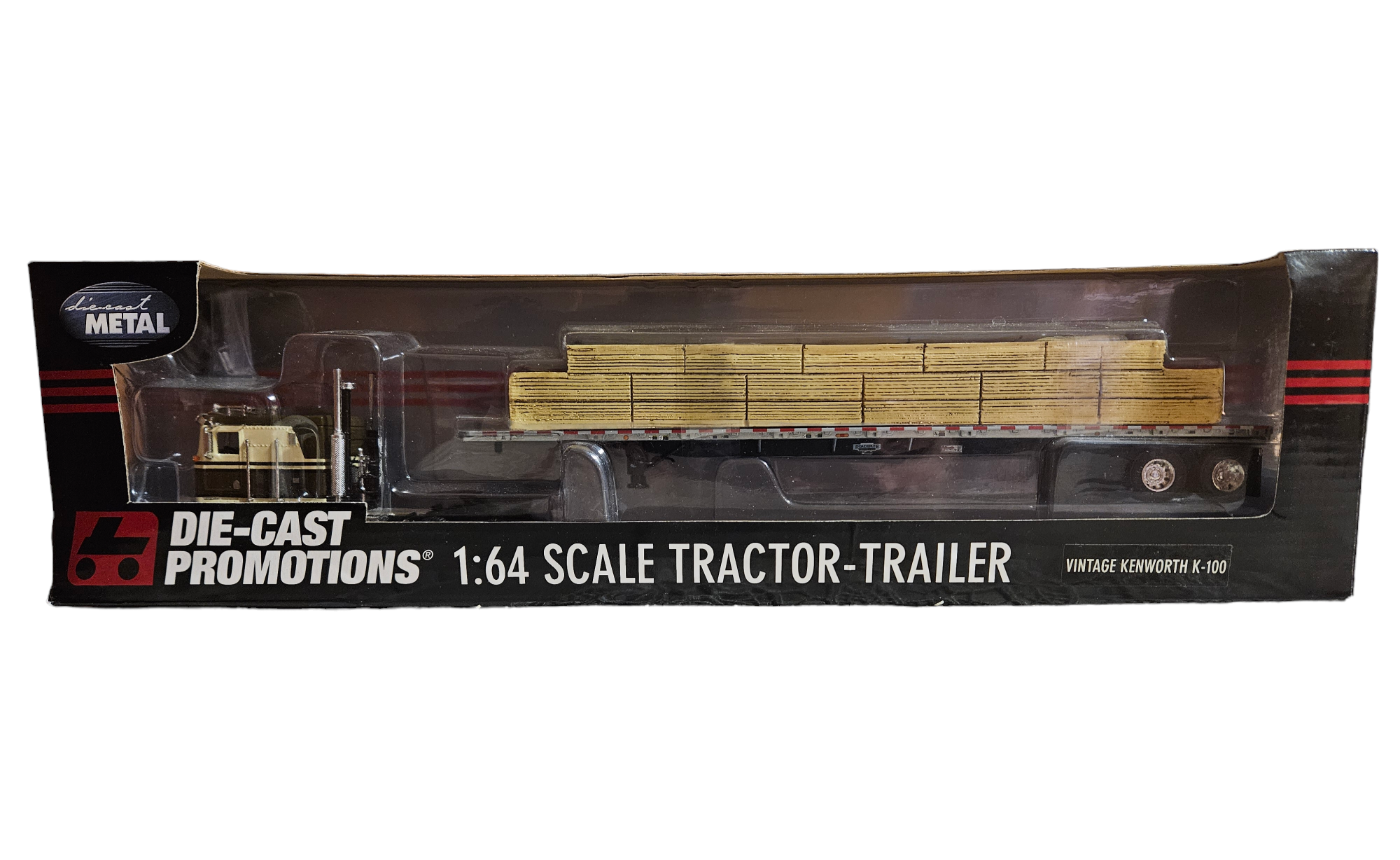 Kenworth K-100 w/ LOADED LUMBER FLATBED LOAD in 1/64 by DCP