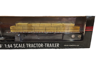 Kenworth K-100 w/ LOADED LUMBER FLATBED LOAD in 1/64 by DCP