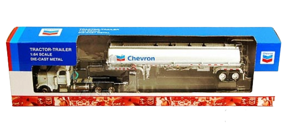 Die-cast-Promotions Chevron - Peterbilt 389 Cab w/ Petroleum Tanker 1/64 by DCP