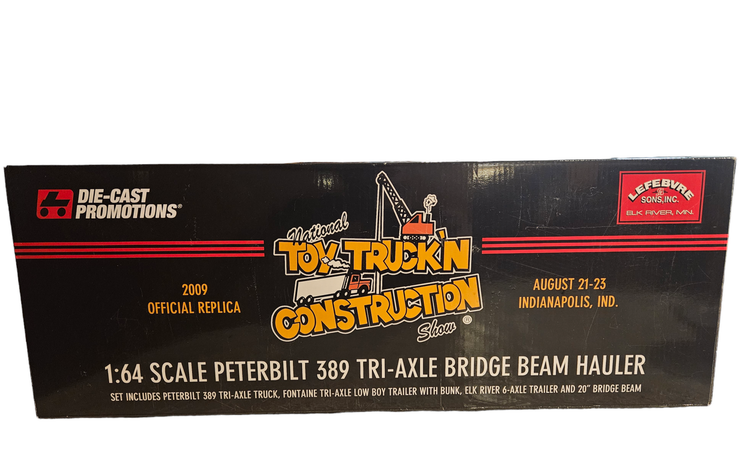 LEFEBVRE & SONS PETERBILT 389 TRIAXLE BEAM HAULER 1/64 Nice Car