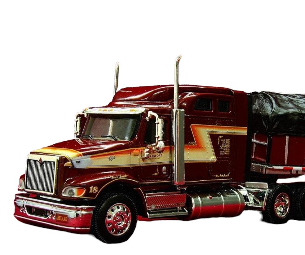 ASHLAND TRANSPORT - IH 9400I W/ COVERED WAGON TRAILER -