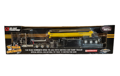 SMITHCO SIDE DUMP TRI-AXLE KENWORTH W900 32348 TRACTOR TRAILER 1/64