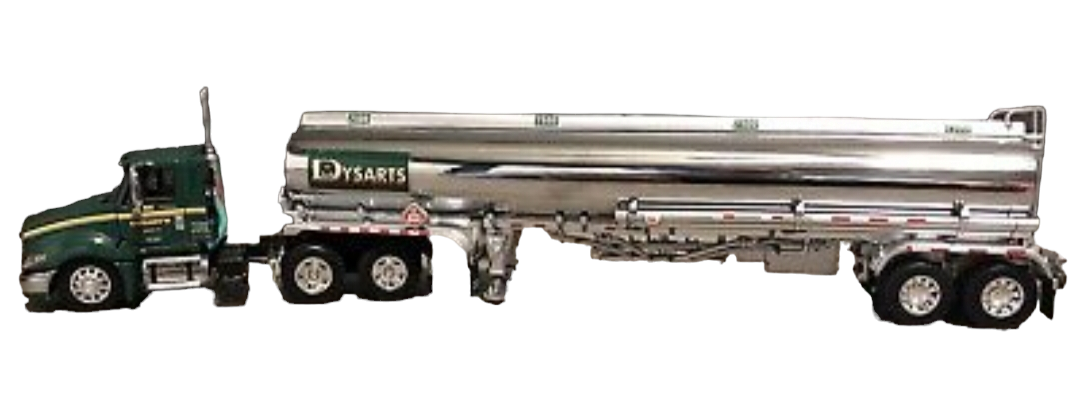 &quot;DYSARTS&quot; IH INTERNATIONAL PROSTAR SEMI w/Fuel Tanker Trailer in 1/64