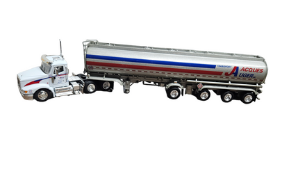 INTERNATIONAL 9400 DAYCAB "TRANSPORT JACQUES AUGER w/PETROLEUM TANKER in 1/53