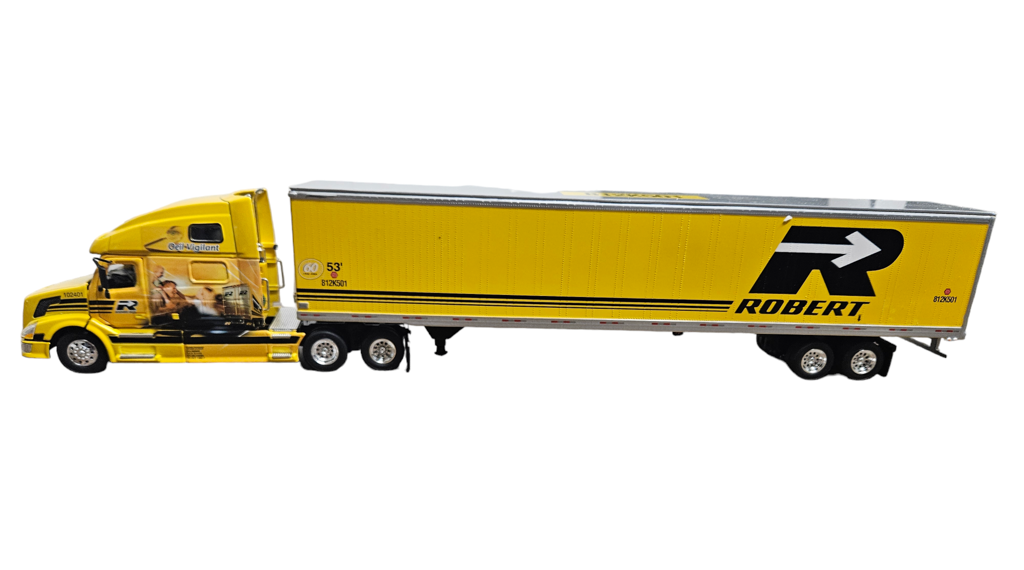 Volvo VNL 780  "TRANSPORT ROBERT" w/Great Dane Trailer in 1/53