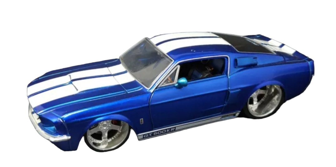 1967 Shelby GT500KR, Blue, (Échelle-Scale 1:24)