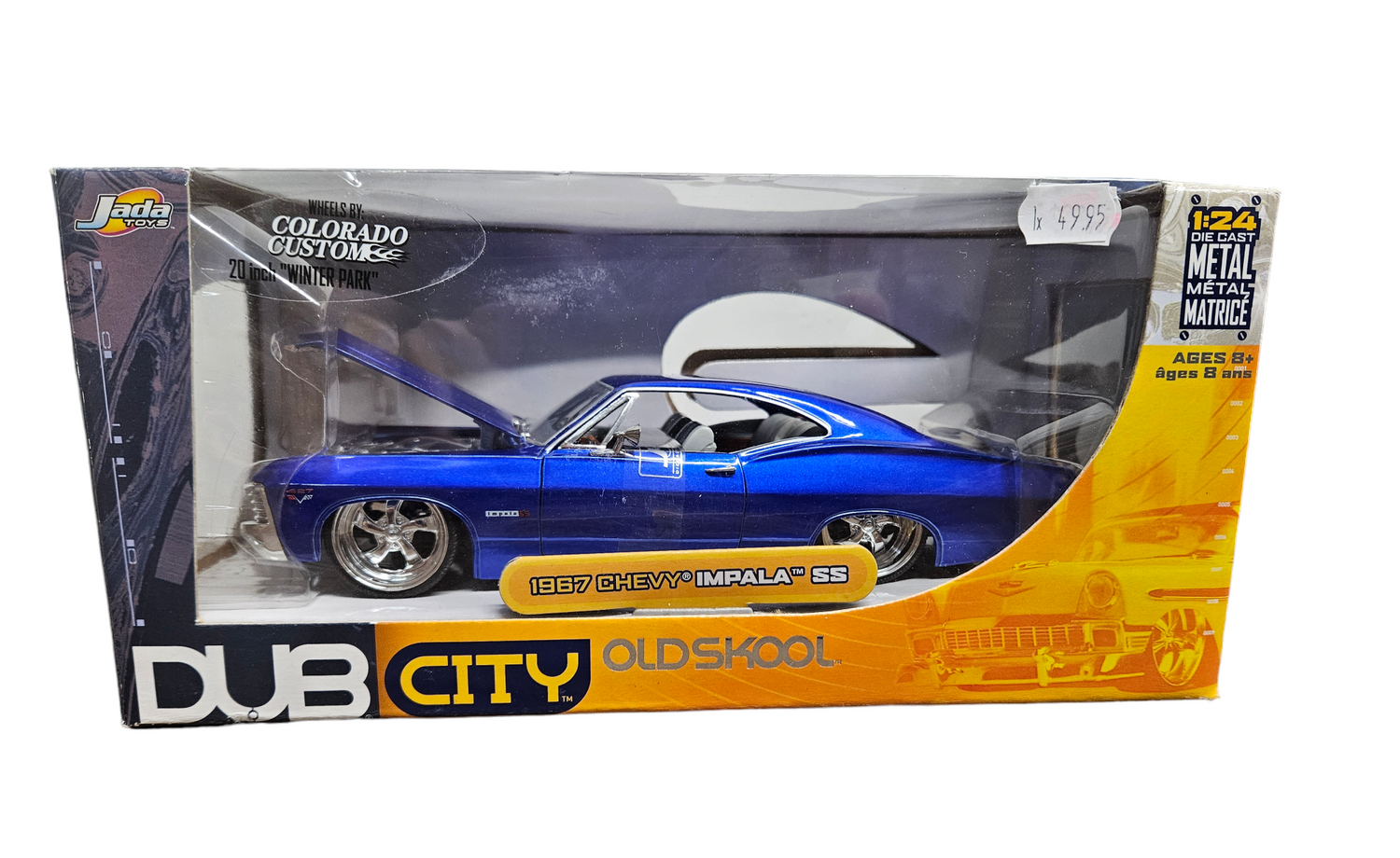 1967 Chevy Impala SS, Blue, (Échelle-Scale 1:24)