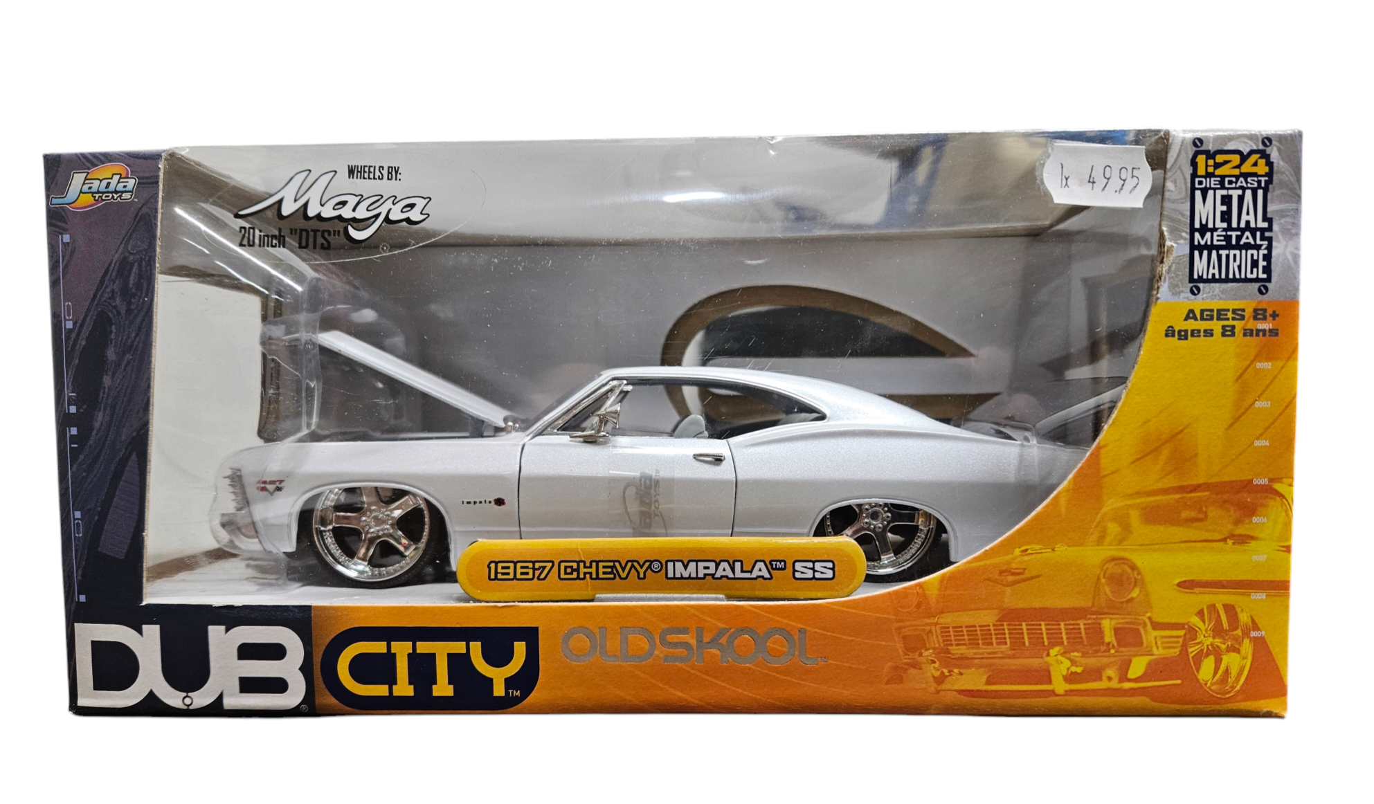 1967 Chevy Impala SS, White, (Échelle-Scale 1:24)