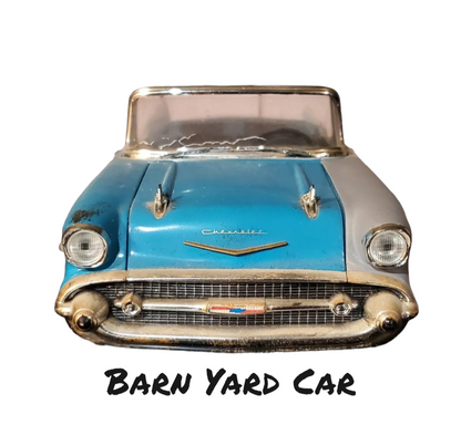1957 Chevrolet Bel Air, Restored &amp; Barn Find, (2 voitures-2 Car Set) Échelle-Scale 1:18