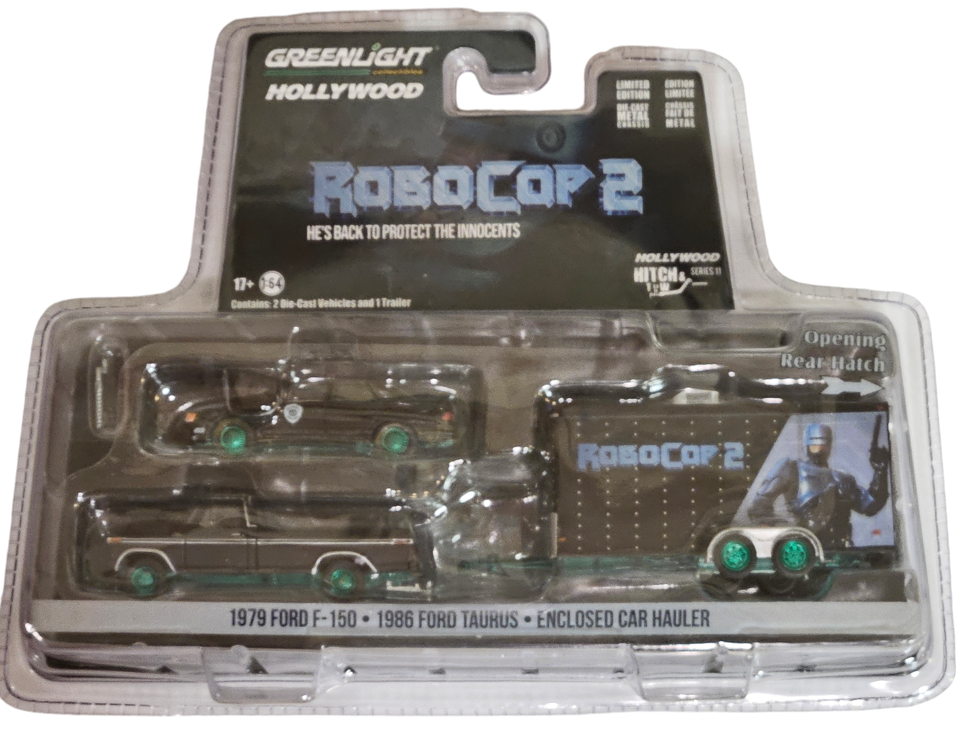 Chase Cars- (Green Machine)-1979 Ford F-150 Pickup &amp; 1986 Ford Taurus RoboCop 2 1990