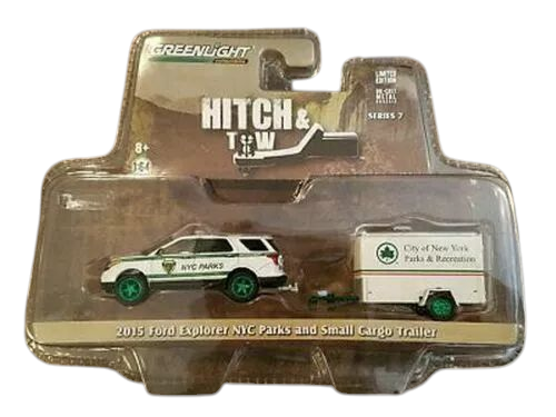 CHASE GREEN MACHINE- 2015 Ford Explorer NYC Parks and  Small Cargo Trailer (Hitch and Tow series 7)