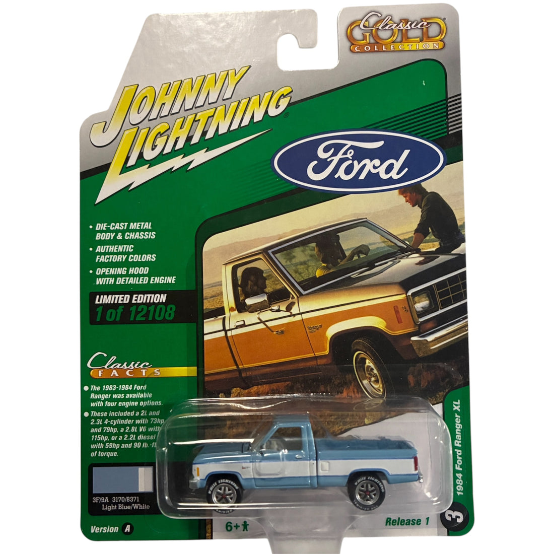 CHASE CAR 1984 Ford Ranger XL - Johnny Lightning Classic Gold 1:64 - JLCG028-1A-3-CHASE