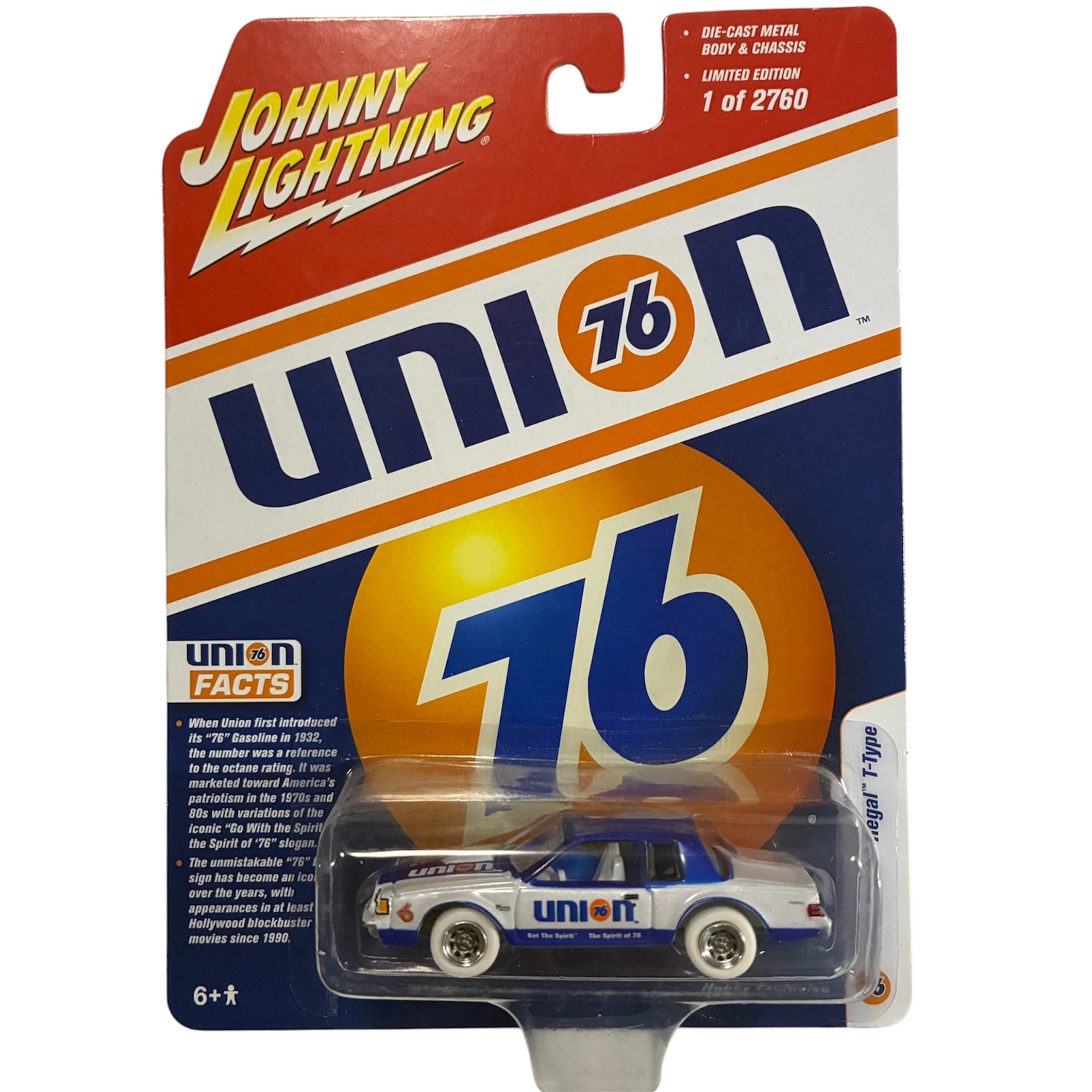 CHASE CAR 1986 Buick Regal T-Type livrée Union 76 - Johnny Lightning Hobby Exclusive 1:64 - JLSP012-CHASE