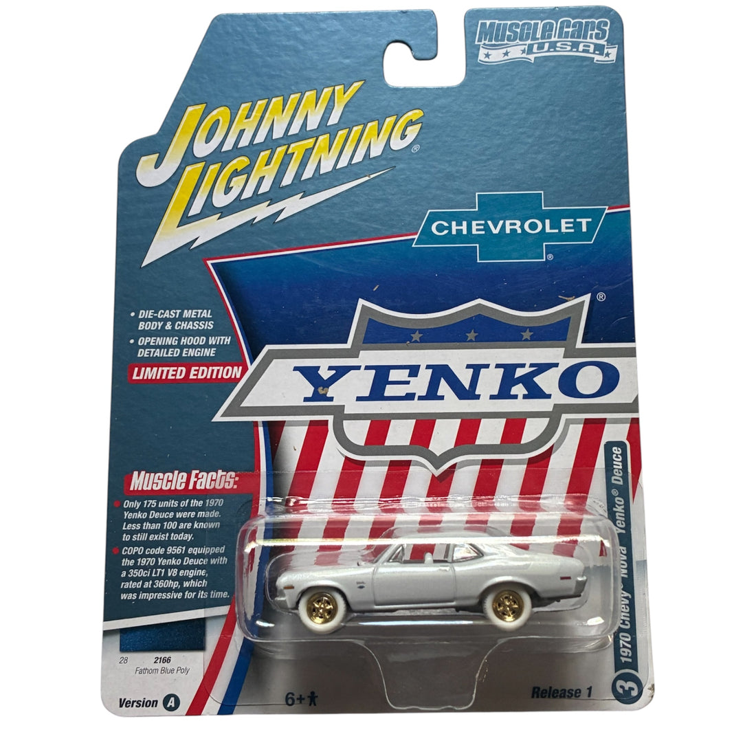 CHASE CAR 1970 Chevrolet Nova Yenko Deuce Muscle Cars USA - Johnny Lightning 1:64 - JLSP383/24A-CHASE
