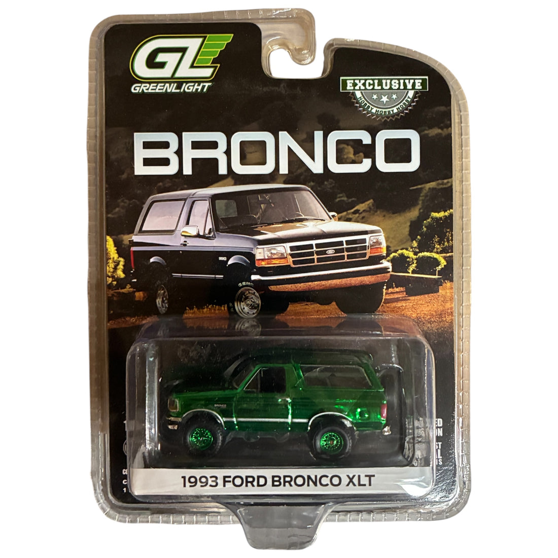 CHASE CAR 1993 Ford Bronco XLT – GreenLight Hobby Exclusive 1:64 – GL30452-CHASE