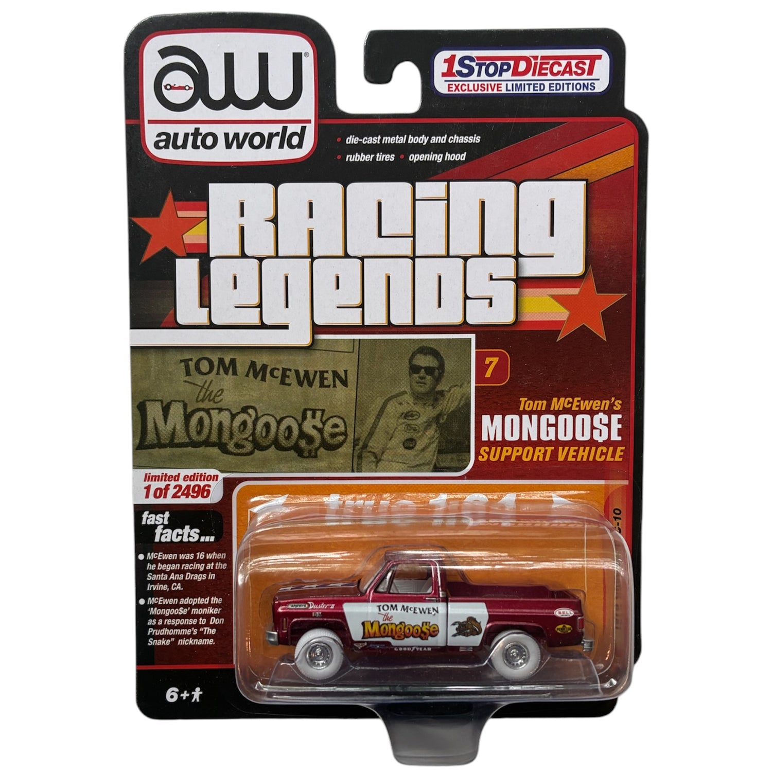 CHASE CAR 1973 Chevrolet C-10 Racing Legends – Auto World 1:64 – CP7787-CHASE
