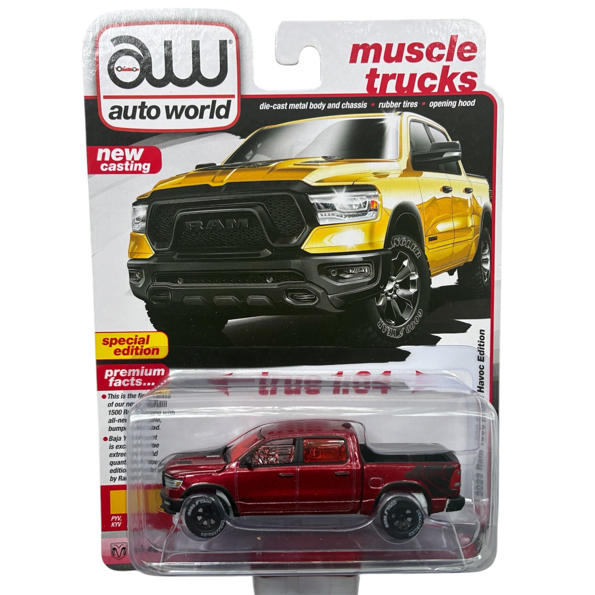 CHASE CAR 2023 Ram 1500 Rebel Havoc Edition Auto World 1:64 – Muscle Trucks – AWSP164/24A-CHASE