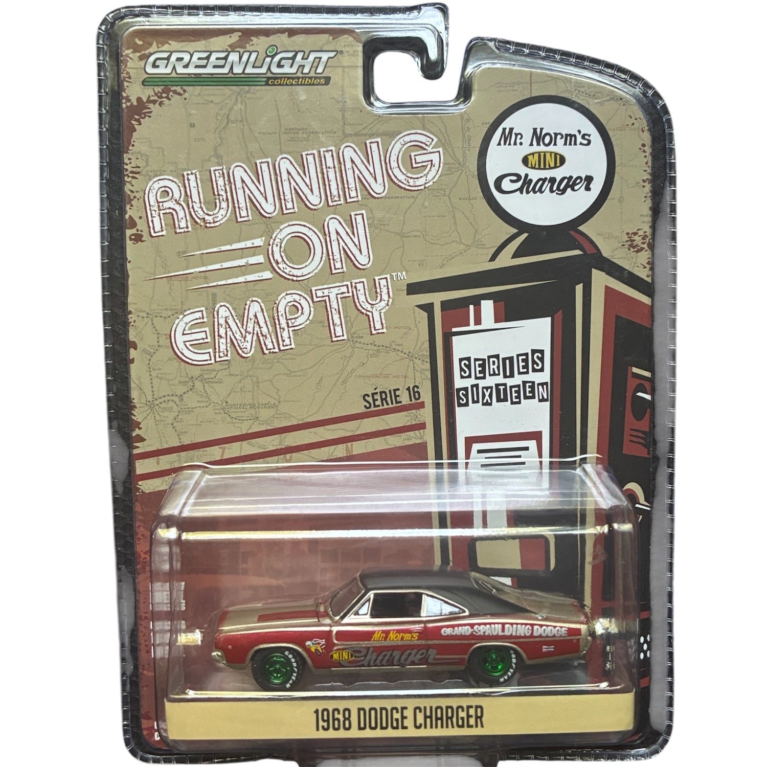 CHASE CAR 1968 Dodge Charger Mr. Norm’s Mini Charger – GreenLight 1:64 GL41160-B-CHASE