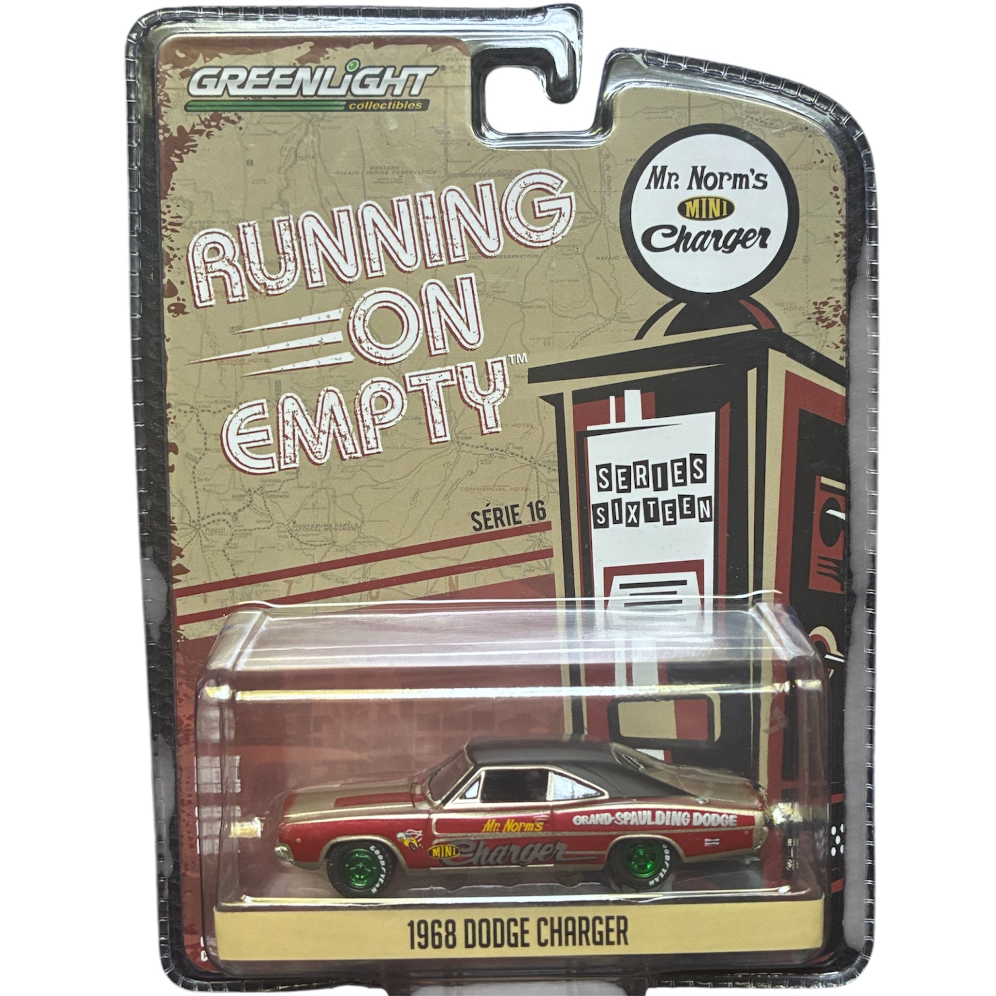 CHASE CAR 1968 Dodge Charger Mr. Norm’s Mini Charger – GreenLight 1:64 GL41160-B-CHASE