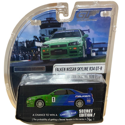 GreenLight Premium TAS HK Exclusive 1:64 Nissan Skyline GT-R R34 Falken GLP-6830206