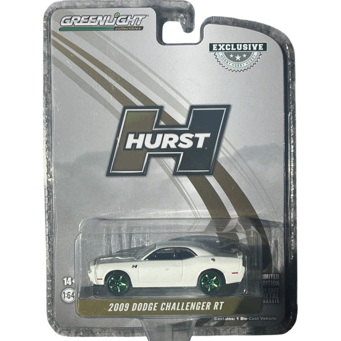 CHASE CAR GreenLight Hobby Exclusive 1:64 2009 Dodge Challenger R/T Hurst GL30306-CHASE