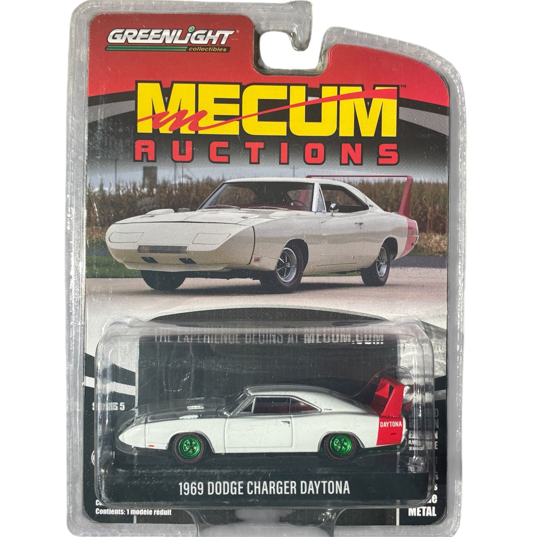 CHASE CAR GreenLight Mecum Auctions 1:64 1969 Dodge Charger Daytona – Series 5 Limited Edition GL37210-B-CHASE