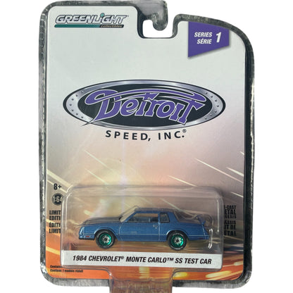 CHASE CAR GreenLight Detroit Speed Inc. 1:64 1984 Chevrolet Monte Carlo SS Test Car GL39040-B-CHASE