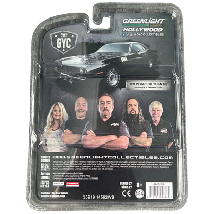 CHASE CAR GreenLight Hollywood 1:64 1971 Plymouth ’Cuda 340 – Graveyard Carz Series 27 GL44870-F-CHASE