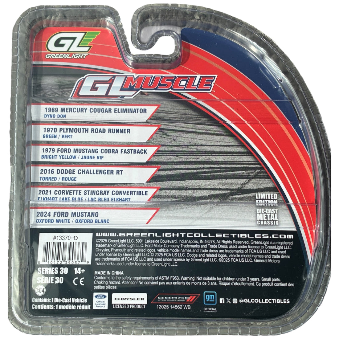 CHASE CAR GreenLight GL Muscle 1:64 2016 Dodge Challenger R/T Series 30 GL13370-D-CHASE